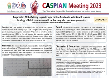Fragmented QRS efficiency to predict right cardiac function in patients with repaired tetralogy of fallot: comparison with cardiac magnetic resonance parameters