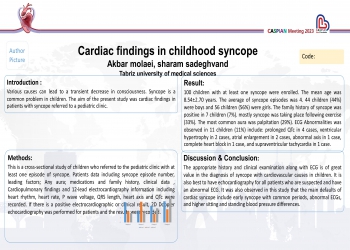 Cardiac findings in childhood syncope